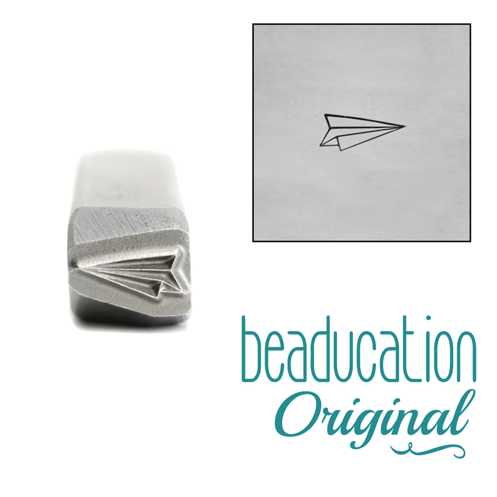 Metal Stamping Tools Paper Airplane Metal Design Stamp, 5mm - Beaducation Original
